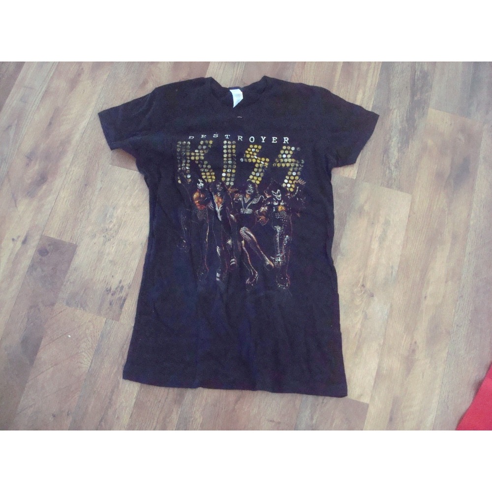 KISS DESTROYER‎ WOMENS LARGE NEW RARE   DEADSTOCK  VINTAGE T6